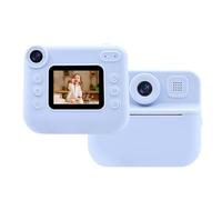 Drfeify Kids Instant Print Camera, Thermal Kids Digital Camera with Printer, 1080P Video 2.0 Inch Screen 1200mAh Battery, Travel Toy for Boys Girls Age 3+ (Blue)