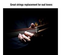 Drfeify Long Lasting Oud String Set Moderate Tension for Better Resonance Lightweight Nylon Silver Plated Copper Alloy (11strings)
