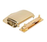 Drfeify Long -lived Metal Adjustable E -Gestrians Bithals, Easy to Carry and Store, Ideal for Guitar Players, 1 Rear Holder Guitar Bridge + Cover Included (Gold)