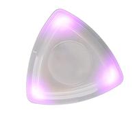 Drfeify Luminous Guitar Picks, ABS High Sensitivity LED Light Guitar Picks Replacement for Acoustic and Ukulele (Purple)