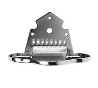 Drfeify Mandolin Rear Holder -Chrom Finish with Screws for Fast String Changes, for Mandolin Artists, Zinclegation Material
