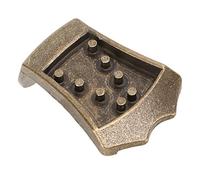 Drfeify Mandolin Tailpiece, Metal Bridge Replacement Part for 8 String Vaulted Mandolin, with One Piece Cast Design for Improved Tone and Volume (Bronze)
