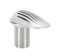 Drfeify Marine Boat Intake Strainer 316 Stainless Steel Thru Hull Inlet Filter 1-1 2 Inch Mirror Polished Embedded Scoop Rust Resistant Easy Install for Yacht Boat