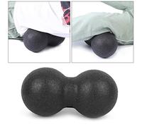 Drfeify Massage Yoga Ball, EPP Foam Medium Hard Roller for Neck Back Arms Legs, with Multi Zone Acupressure Points, Fitness Massager for Muscle Pain Relief and Fascia Training 24x12cm (Black)