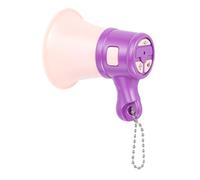 Drfeify Mini Megaphone Toy Lightweight Portable Voice Amplifier for Outdoor Activities Plastic LR41 Battery 7.7 X X 8cm for All Ages (Purple)
