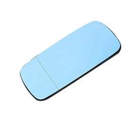 Drfeify Mirror Glass Heated Wing Mirror Glass with 2 Pin Defogging Rearview Lens Easy Install with Bracket for E39 E46 Left or Right Side Driving in Rain Cold