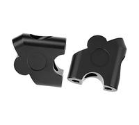 Drfeify Motorcycle Handlebar Risers, CNC Aluminum Alloy, Raise 30mm, Move Back 20mm, Fits Most Motorcycles (Black)