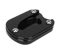 Drfeify Motorcycle Kickstand Pad CNC 6063 Aluminum Alloy Side Stand Plate Wider Foot Contact Rust Resistant Easy Install for Enfield Meteor 350 2021 2022 2023 (Black)