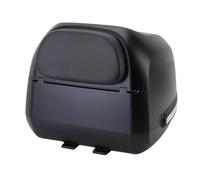 Drfeify Motorcycle Rear Case, 35L ABS Metal Motorcycle Rear Top Box Locking Storage for Motorcycles Electric Bikes Scooters, Fits Full Size Helmet for Daily Commuting (Black)