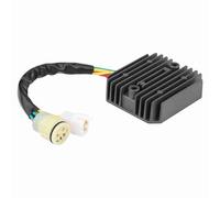 Drfeify Motorcycle Voltage Regulator Rectifier, Aluminum Alloy Voltage Rectifier DC 12V with Heat Sink Fins 7 Wire 2 Plug for XRV750 Africa Twin 1993 2003 Riders