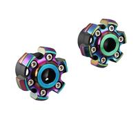 Drfeify Motorcycle Wheel Front Fork Frame Slider Aluminum Alloy Front Fork Wheel Crash Protector Cup Pair Universal for Motorcycle Riders with Direct Replacement Fit