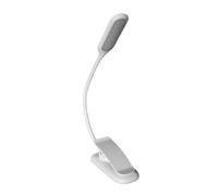 Drfeify Music Score Lamp USB Rechargeable Clamp/Holder On LED Book Light with Adjustable Color Temperature 14 Eye Protection LEDs for Piano Sheet Music Reading Study (White)