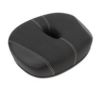 Drfeify Noseless Bike Saddle, Wide Bike Saddle with Hollow Design, Breathable Cushion for Comfort, Lightweight and Ergonomic for City, Mountain, and Folding Bikes, Black