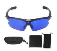 Drfeify Polarized Golf Sunglasses Blue Lens Sport Glasses Reduces Ball Loss Includes Microfiber Cloth Carry Pouch for Finding Lost Balls