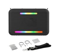 Drfeify Portable Speaker, Wireless Speaker with RGB, 120W BT 5.3, 24000mAh Battery, Deep Bass and HiFi Sound for Party Camping Beach Outdoor Use (Black)