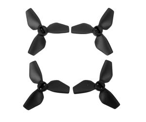 Drfeify Propeller for NEO, 2Pair Replacement PC Drone Propeller Wing Spare Parts with Screws, with Meticulous Dynamic Balancing for Enhanced Performance (Black)