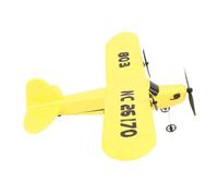 Drfeify RC Airplane, Selected Special Foam Material with High Performance Strong Motor and Anti Collision Design, for Kids Children Outdoor Flying Toy (Yellow)