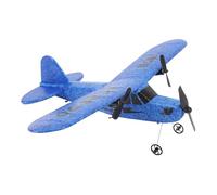 Drfeify RC Airplane, Selected Special Foam Material with High Performance Strong Motor and Anti Collision Design, for Kids Children Outdoor Flying Toy (Blue)