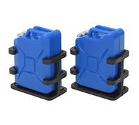 Drfeify RC Car Simulated Fuel Tank Plastic Mini Oil Can 42 X 34 X 20mm Realistic Light DIY Decoration for 1 8 1 10 RC Crawler Car for SCX10 Scale Model Upgrade (Blue)