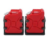 Drfeify RC Car Simulated Fuel Tank Plastic Mini Oil Can 42 X 34 X 20mm Realistic Light DIY Decoration for 1 8 1 10 RC Crawler Car for SCX10 Scale Model Upgrade (Red)