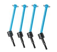 Drfeify RC CVD Drive Shaft, 4pcs RC Metal Universal CVD Drive Shaft Set for TT02B 1/10 Car Upgrade Parts (Blue)