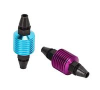 Drfeify RC Fuel Tank Air Cooler Aluminum RC Car Engine Accessories 27 X 9.5mm Light Structure Heat Dissipation Easy Install for HSP 1 8 1 10 94122 94188