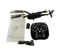 Drfeify RC Helicopter, 6 Channel Simulation Drone with Brushless Motor, Altitude Hold, Optical Stream, One Key Takeoff Landing for Beginners (Gray)