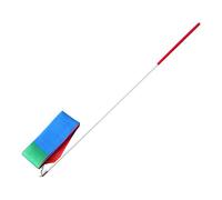 Drfeify Rhythmic Gymnastics Ribbon Charming Decoration Festival Colorful Streamer Rod Easy Acquire and Learn for Circus Skills