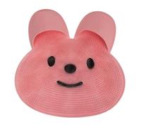 Drfeify Silicone Foot Scrubber Mat, Anti Slip Massage Pad for Shower and Bathtub, for Feet and Back (Pink)