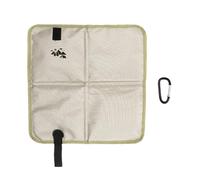 Drfeify Sit Pad Oxford Fabric Sitting Pad with EPE Foam 85g Foldable 37x35x1cm Rainproof Seat Cushion with Carry Bag for Backpacking Hiking Camping Travel (Khaki)