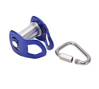 Drfeify Slackline Pulley, Outdoor Sport Pulley Slider Zipline Pulley for Training Obstacle Course for Kids Adults, Blue