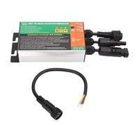 Drfeify Solar Micro Inverter 350W Wear Resistant Grid Connected Inverter for Small Solar Systems, Aluminum Alloy Material