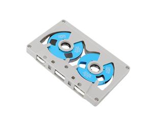 Drfeify Sound Recording Cassette Tape 50 Minutes Double Sided Metal for Cassette Player, Eye Catching Appearance for Musicians with Transparent Storage Box