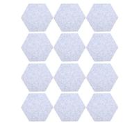 Drfeify Soundproofing Panels, Durable Polyester Fibre Acoustic Tiles for Noise Reduction and Echo Control in Studios and Homes (Gray)