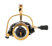 Drfeify Spinning Fishing Reel, All Metal 12+1 Bearings High Speed Rocker Arm with Electric 3D Balancing System, for Rivers Lakes Seas Medium Large Fish (MT7000 Black Gold)
