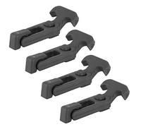 Drfeify T Handle Draw Latch 4 Pack Rubber Toolbox Lock with M5 Screw Kit Black T Latch Handle for RV Trailer Cooler Tool Box