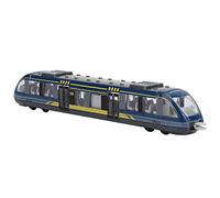 Drfeify Toy Modle, Simulation Alloy Children Toy Car Model Trains with Doors and An Openable Roof Educational Gifts for Children (Red (Blue)