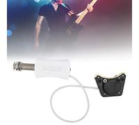 Drfeify Ukulele Pickup, Simple Battery Installation Concealed Design with 2 Knobs for Master and MIC Volume Control, for Ukulele