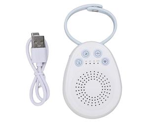 Drfeify White Noise Machine, Rechargeable Sleep Sound Machines with Four Sound Types for Babies and Adults, 30 Hours Working (Light Blue)