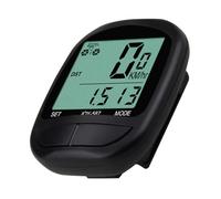 Drfeify Wired Cycling Speedometer LCD Cycling Computer 15 Functions ABS Speed Distance Riding Time Tracker for Road Mountain Commuter Bikes