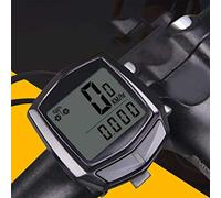 Drfeify Wired Speedometer Odometer, LCD Bike Computer with Stopwatch, Current Speed Trip Distance Average Max Speed, Auto On Off for Cycling Commuters Road Bikes (Black)