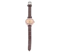 Drfeify Women's Minimalist Leather Strap Quartz Analog Watch, Durable Scratch Resistant Casual Fashion Watch, Perfect for Everyday Wear, Running, Dancing, Performances, Sporty Design, Blue (Brown)