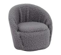 Drfeify Wooden Dollhouse Miniature Sofa, Plush Fabric and Birch Wood Couch, 1:12 Scale Living Room Decor for Children