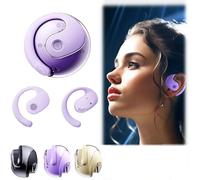 DRFGHK Awaze Labs X15 Pro Earbuds - IPX5 Waterproof Bluetooth Headphones with Intelligent Noise Reduction, Portable Lanyard Purple