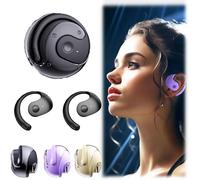 DRFGHK Awaze Labs X15 Pro Earbuds - IPX5 Waterproof Bluetooth Headphones with Intelligent Noise Reduction, Portable Lanyard Purple