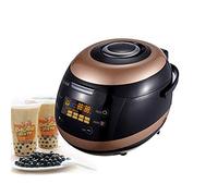 DRFGHK Bubble Boba Milk Tea Maker Machine Commercial Tapioca Pearl Cooker Pot Food Warmer for ry, Dessert Shop, Durable, 5L Liner