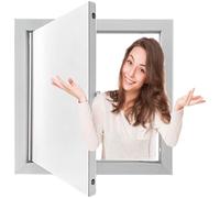 DRFGHK Lockable Flush Mounted Inspection Door, Aluminum Access Panel for Plumbing Wall Repair and Service Revision