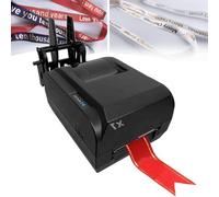 DRFGHK Satin Ribbon Printer Machine, Stamping Printing Machine for Gift Wrapping, Digital with Holder, 25-108mm/20-50mm/12-20mm Width, Speed 150mm/S, Supports 50+ Languages,singlerow