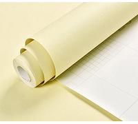 DRFGHK Yellow Vinyl Adhesive Sticker for Kitchen & Furniture - 60x800CM Self-Adhesive Wallpaper Doors Walls Home Renovation DIY Décor Projects