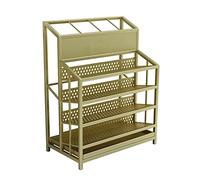 DRFGNF 4 Tier Umbrella Stand with Pull Out Drip Tray Multi Function Umbrella Holder Rack for Home Office & Hotel Stylish & Durable Umbrella Storage Solution